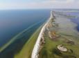 Наплив води з Каховського водосховища перетворив Кінбурнську косу на острів