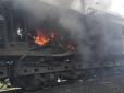 У Запоріжжі російський БПЛА вразив електровоз Укрзалізниці